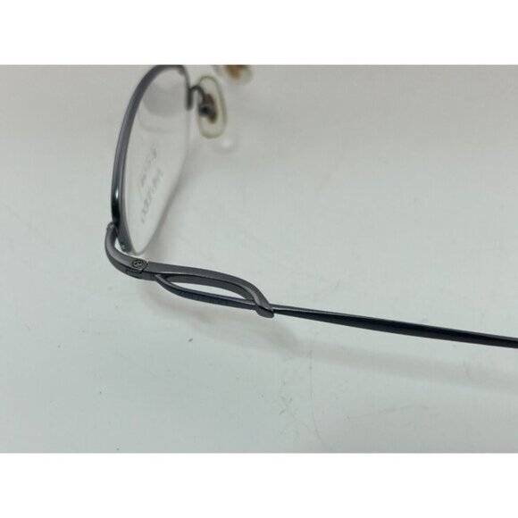 SHISEIDO - SH 1050 Titanium Half-Rim Oval Eyeglass Frames - Picture 3 of 7